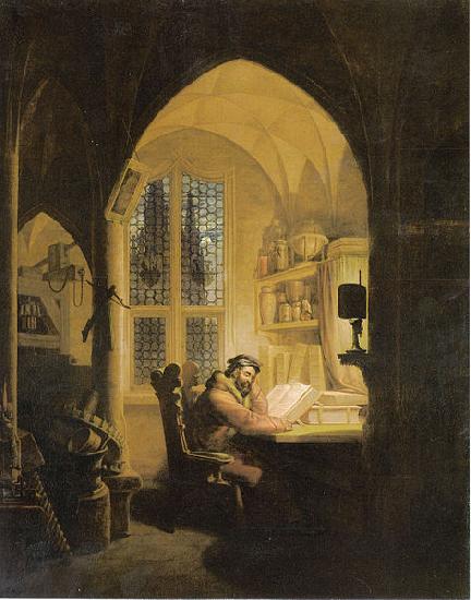 Georg Friedrich Kersting Faust im Studierzimmer oil painting picture